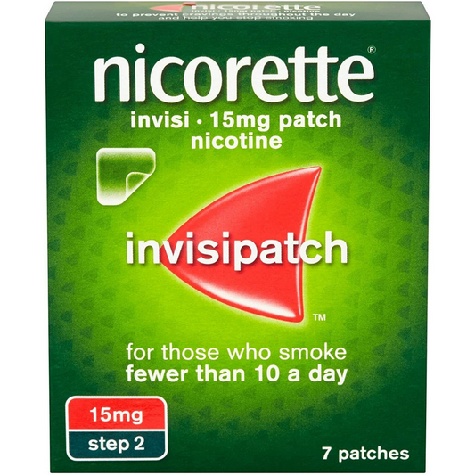 Nicorette Invisipatch Step-2 15mg Patches 7
