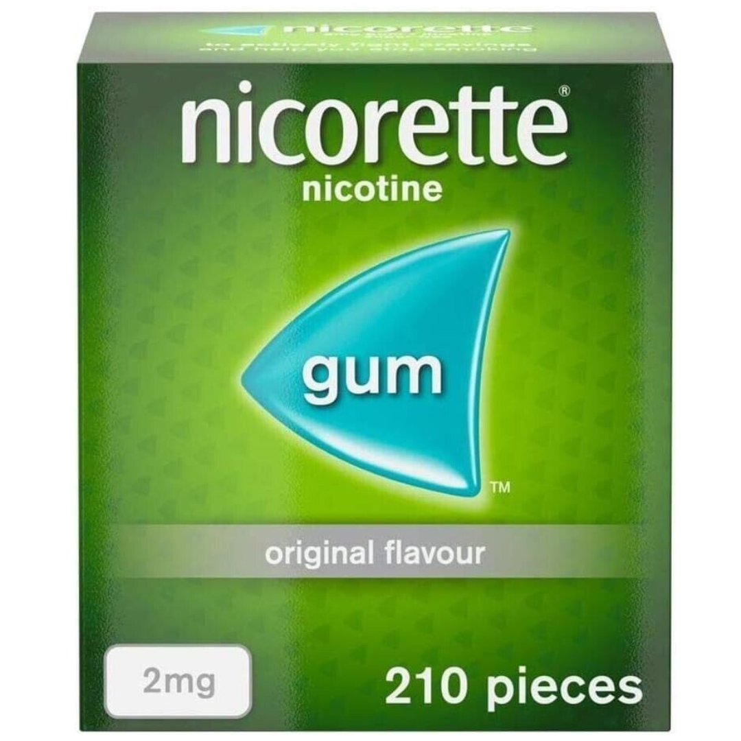 Nicorette Original Flavour Gum 2mg 210 Pieces
