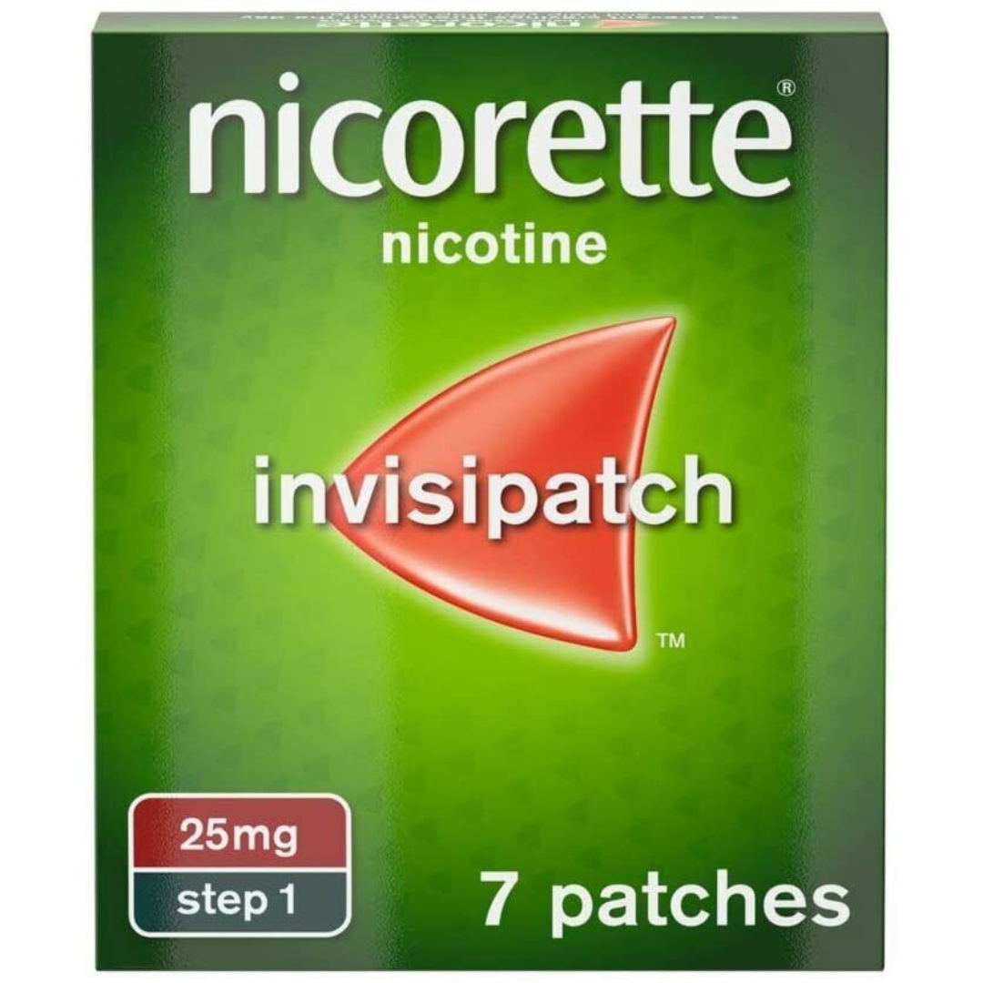 Nicorette Invisipatch 25mg Step-1 Patches 7