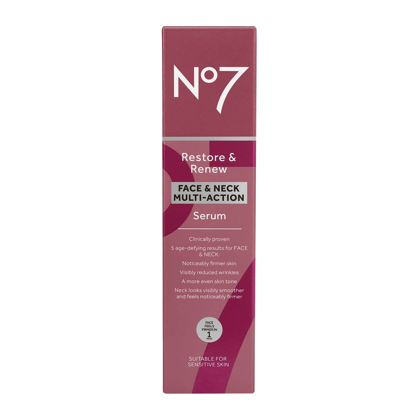 No7 Restore & Renew Face and Neck Multi Action Serum 30ml