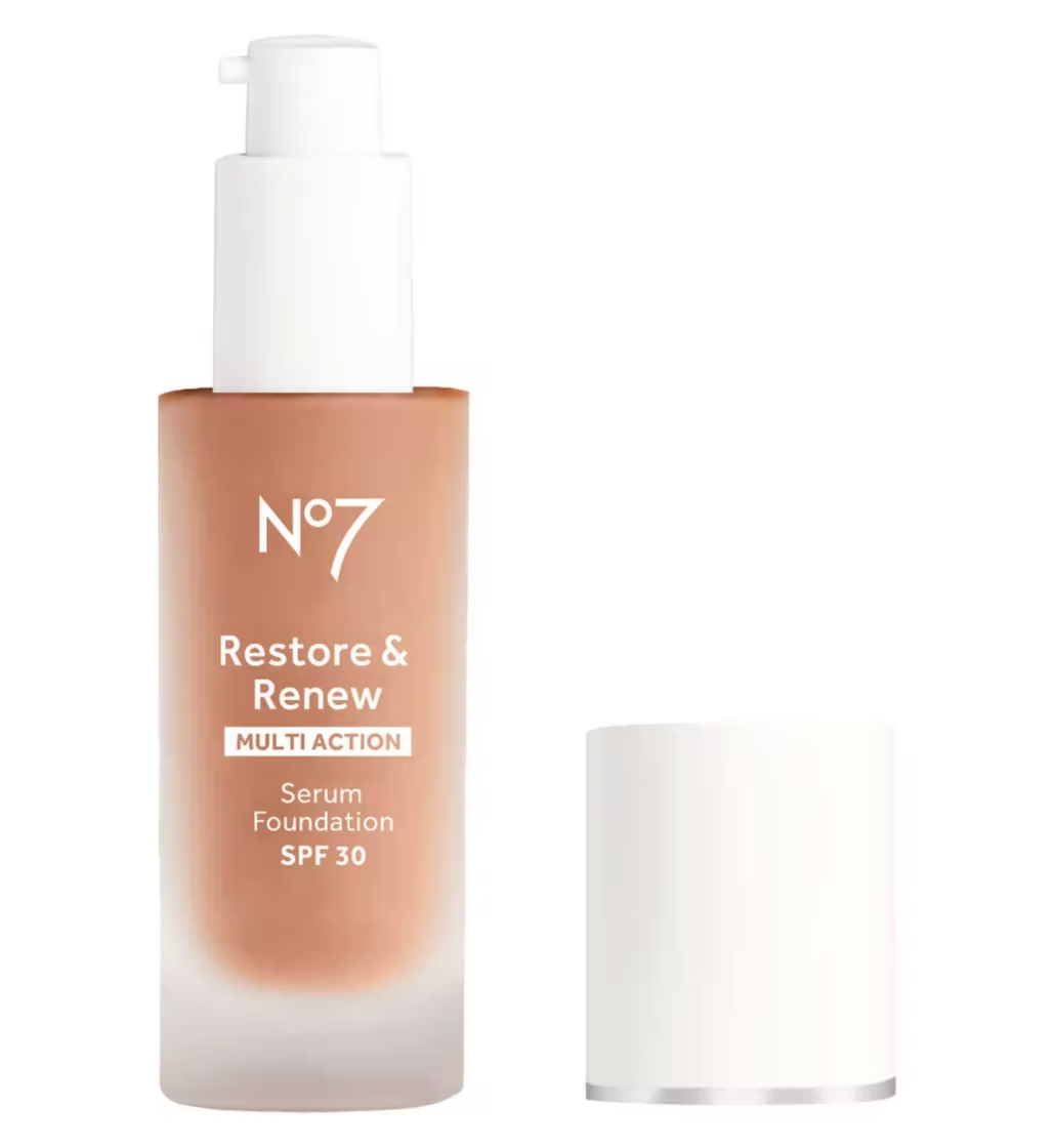 No7 Restore & Renew Foundation Light-Medium Cover SPF30 30ml (Choose Shade)