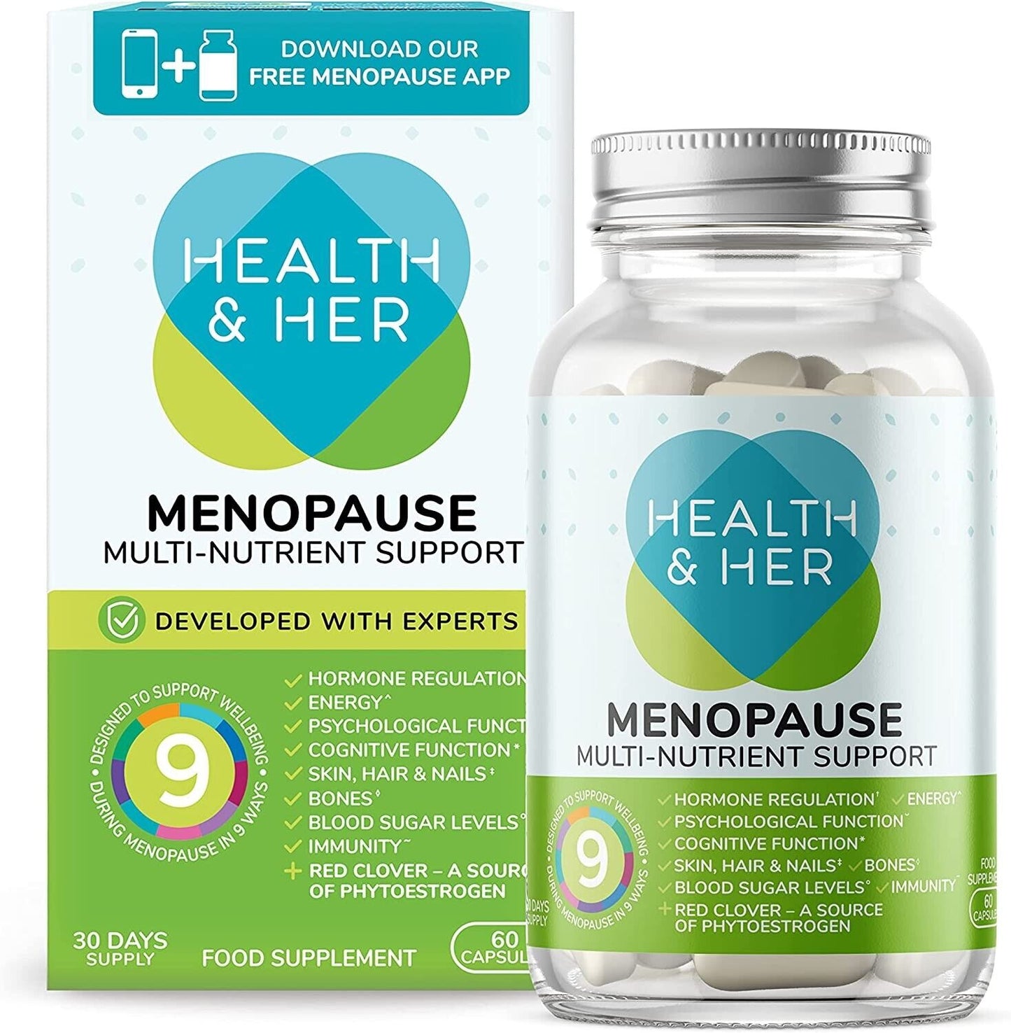 Health & Her Menopause Multi-Nutrient Support 60 Capsules