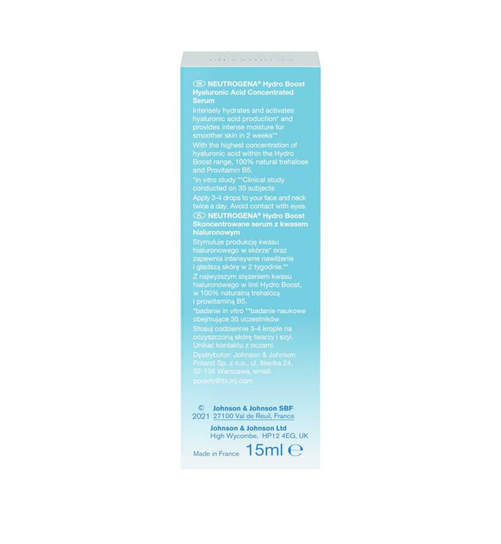 Neutrogena Hydro Boost Hyaluronic Acid Concentrated Serum 15ml