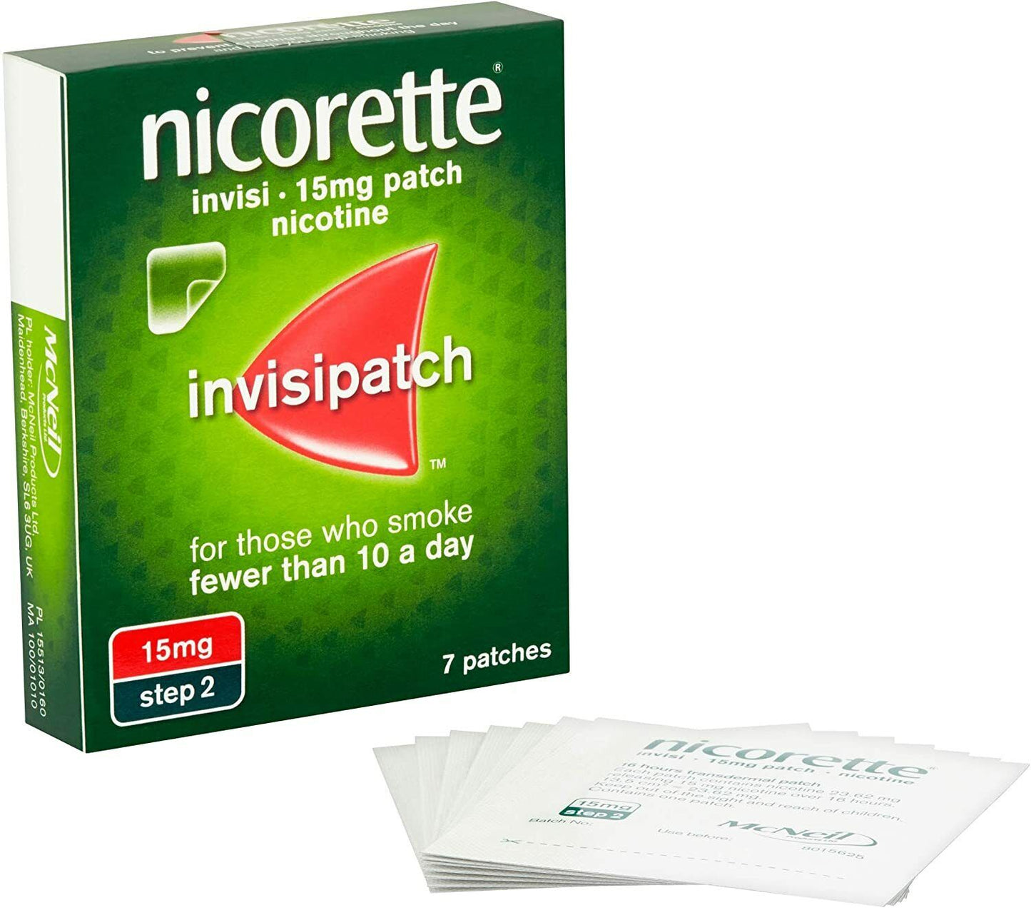Nicorette Invisipatch Step-2 15mg Patches 7