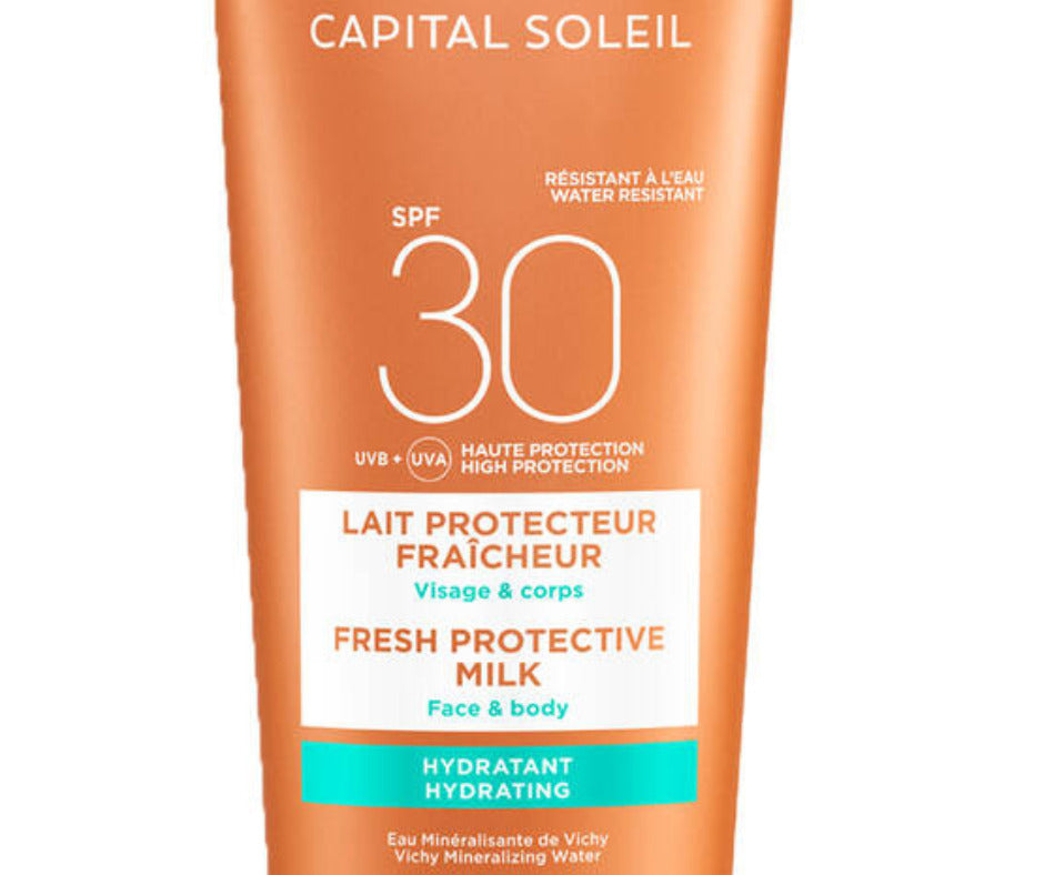 Vichy Capital Soleil Fresh Protective Milk Face & Body SPF30 300ml