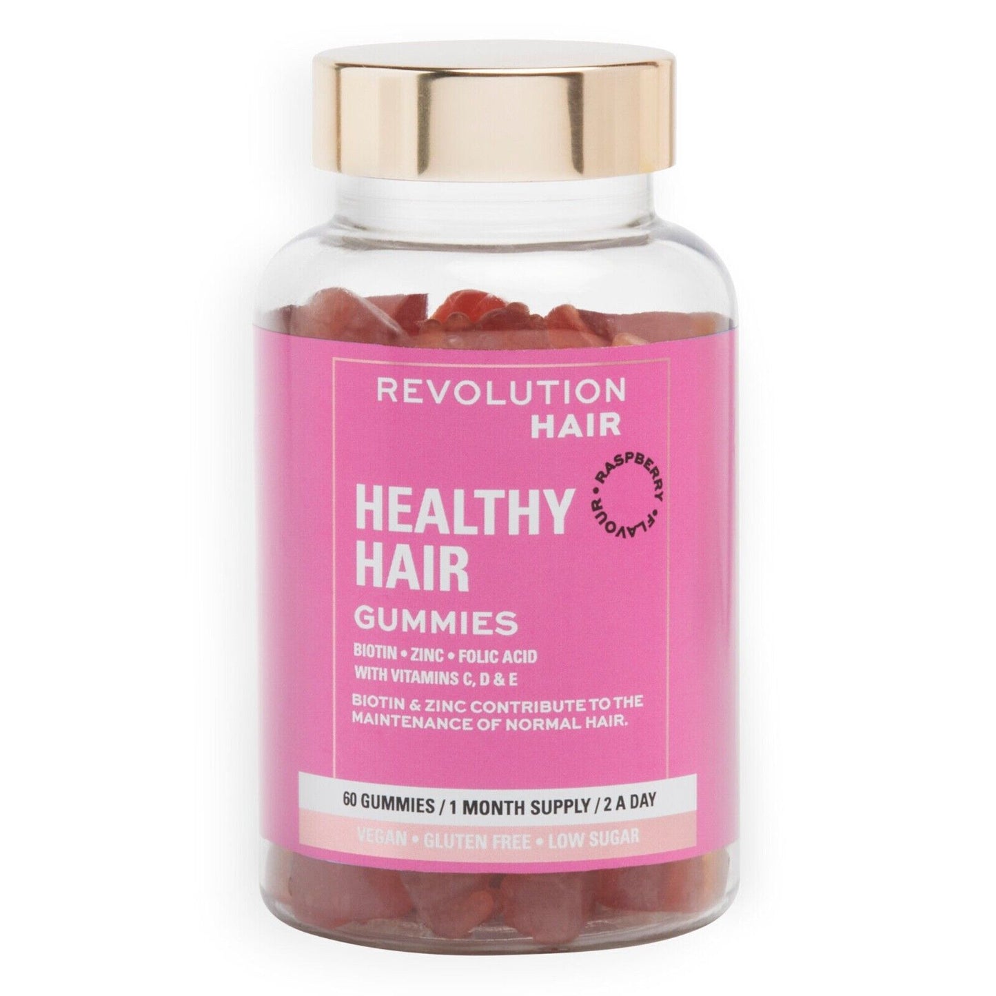 Revolution Healthy Hair Raspberry Gummies 60