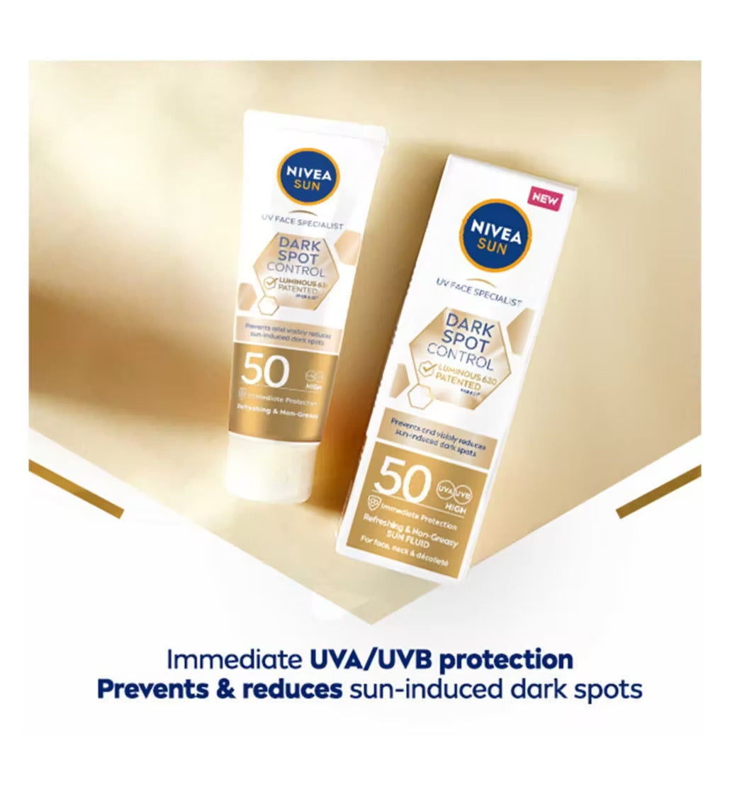 Nivea Sun Dark Spot Control Luminous630 Sun Fluid SPF50+ 40ml