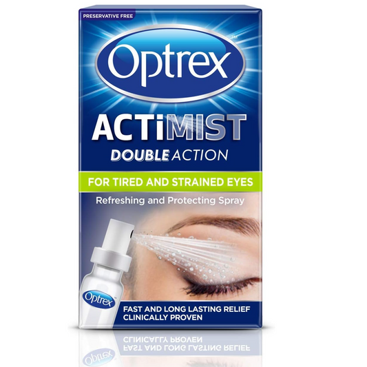Optrex Actimist Double Action Eye Spray For Tired & Strained Eyes 10ml