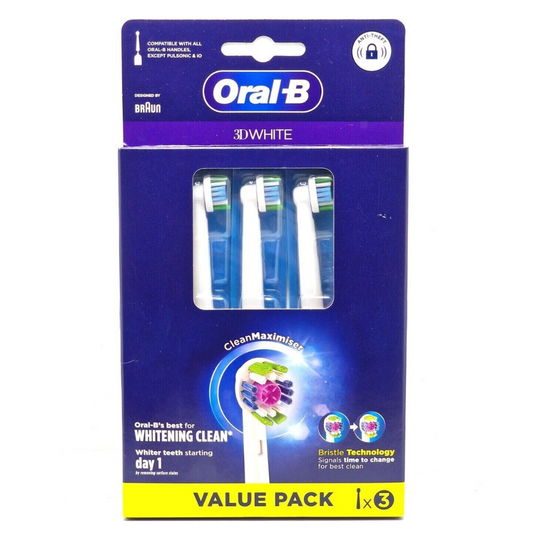 Oral-B 3D White Electric Toothbrush Heads 3