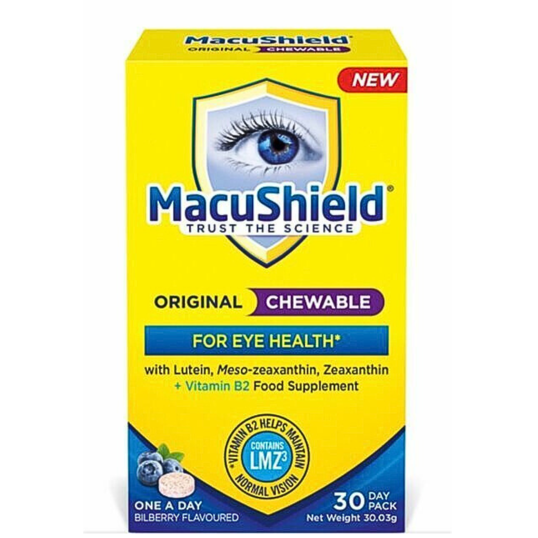 Macushield Original Chewable for Eye Health 30 Tablets