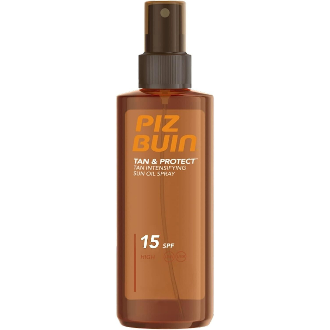 Piz Buin Tan & Protect Sun Oil Spray SPF15 Medium 150ml