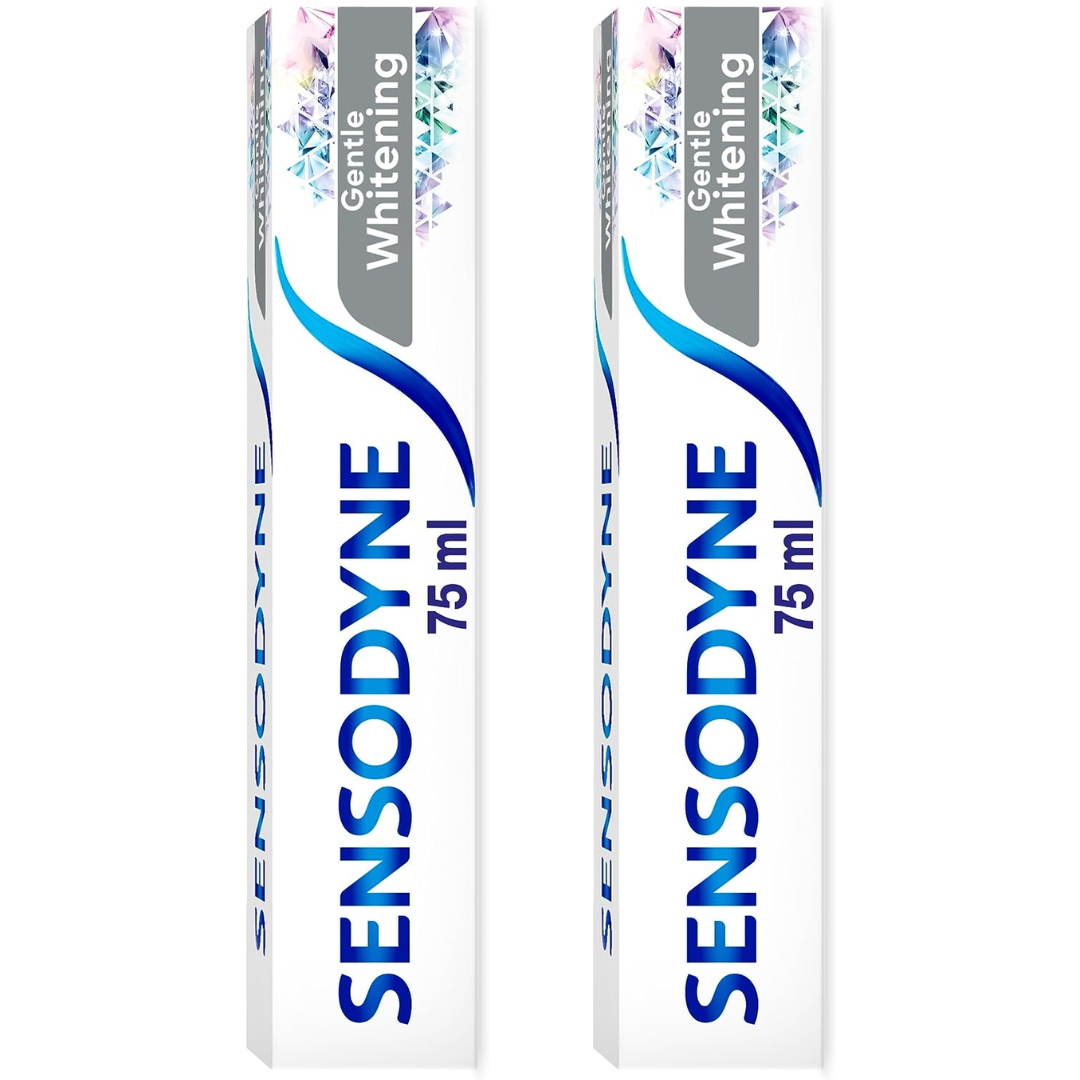 Sensodyne Sensitive Gentle Whitening Fluoride Toothpaste 2 x 75ml