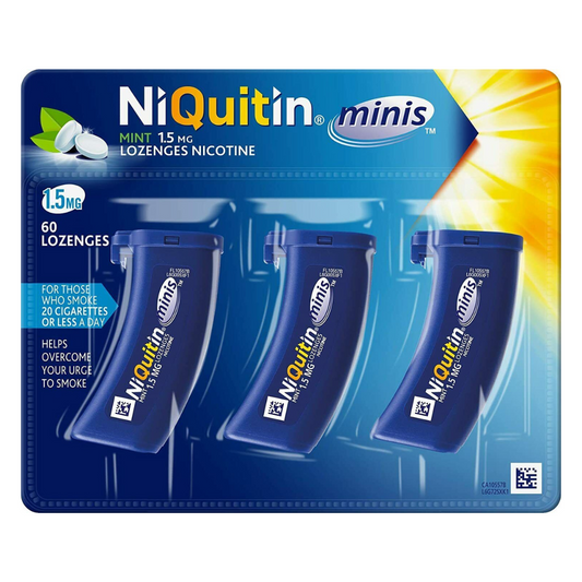 NiQuitin Minis Mint 1.5mg Nicotine 60 Lozenges