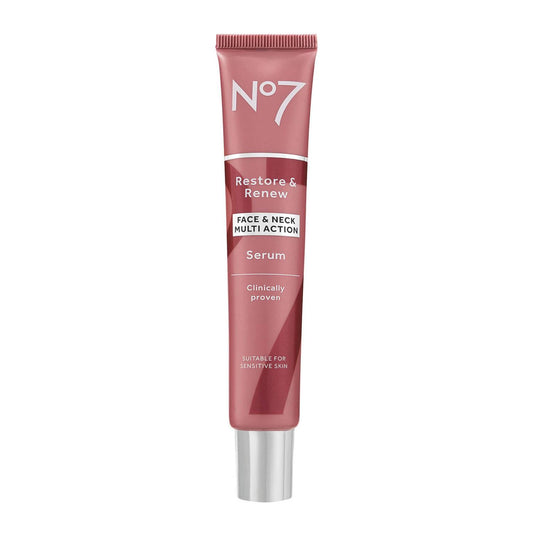 No7 Restore & Renew Face and Neck Multi Action Serum 30ml