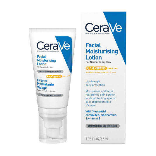 CeraVe AM Moisturiser SPF50+ 52ml