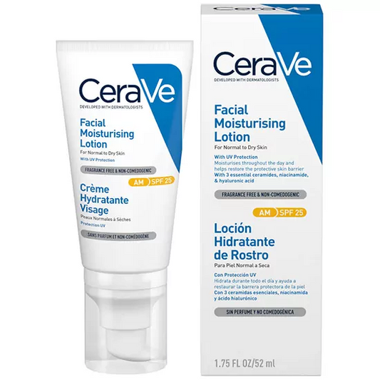 Cerave AM Moisturiser SPF25 52ml [Pack 1 2 3]