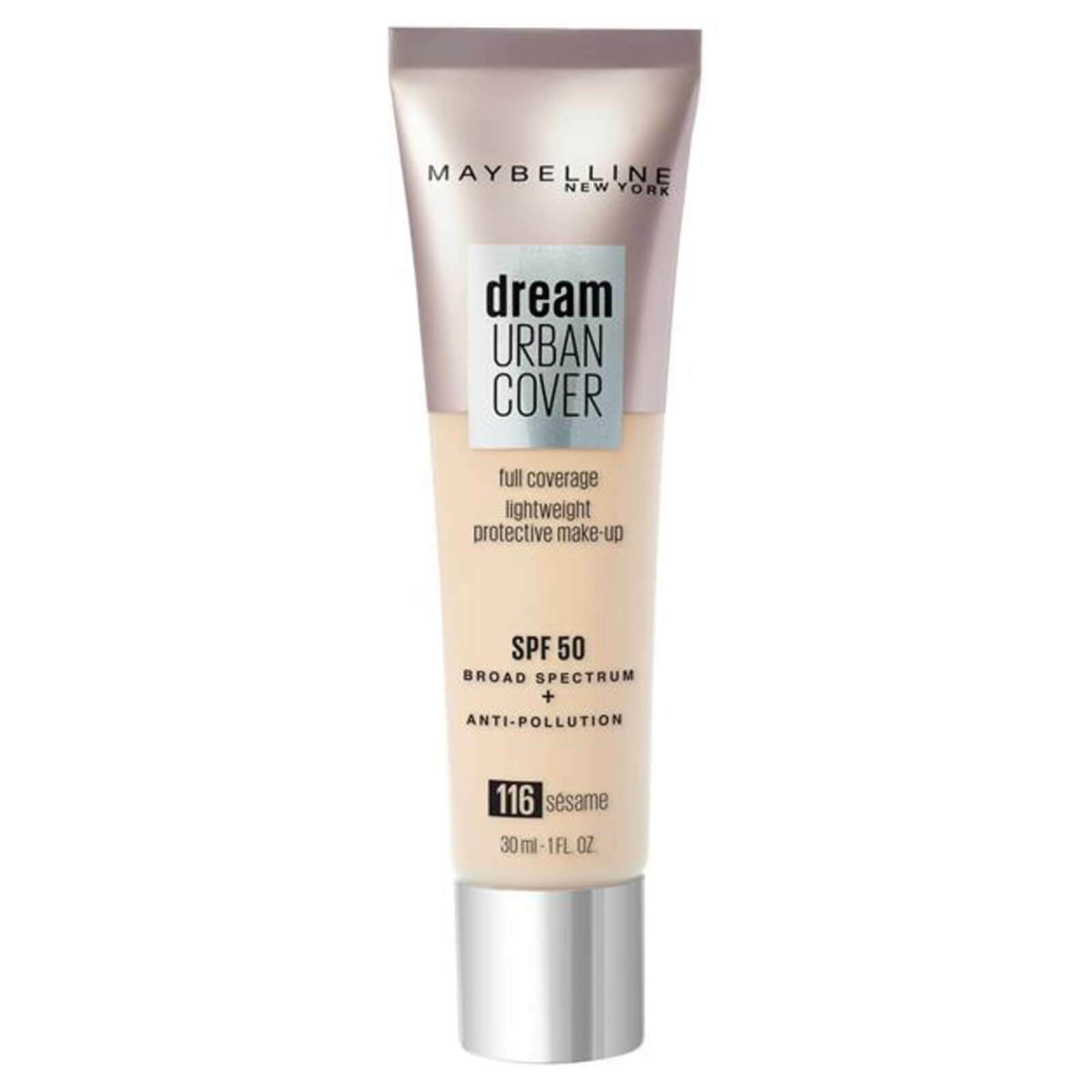 Maybelline Dream Urban Cover Make Up SPF50 30ml (NEW) [Choose Shade]