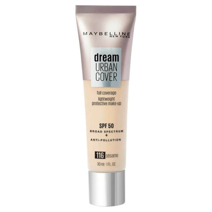 Maybelline Dream Urban Cover Make Up SPF50 30ml (NEW) [Choose Shade]