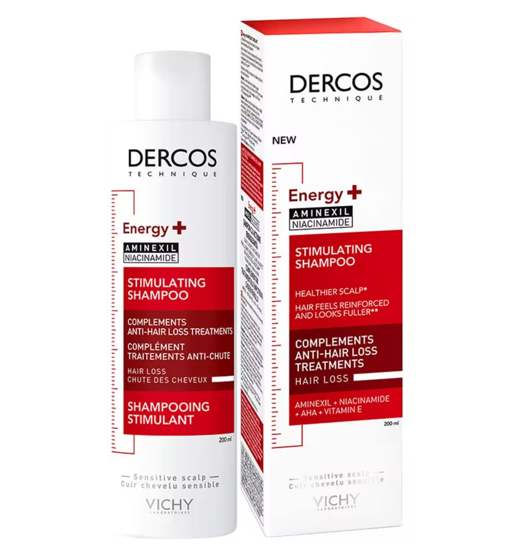 Vichy Dercos Energy+ Anti Hair loss Stimulating Shampoo 200ml [Pack 1 2 3]