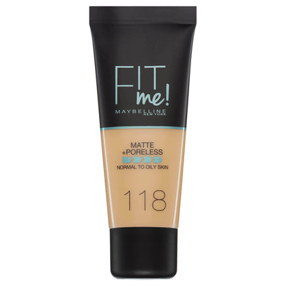 Maybelline Fit Me Matte + Poreless Foundation 30ml (NEW) [Choose Shade]