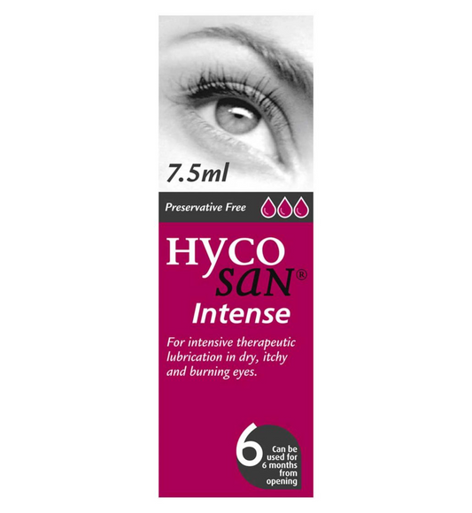 Hycosan Intense PF Eye Drops 7.5ml [Pack 1 2 3]
