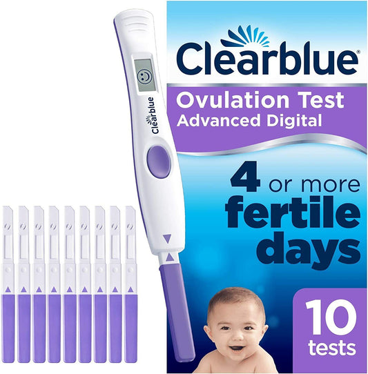 Clearblue Advanced Digital Ovulation Test With Dual Hormone Indicator, 10 Tests