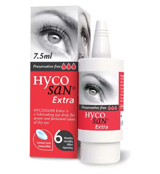 Hycosan Extra Eye Drops 7.5ml [Pack 1 2 3]