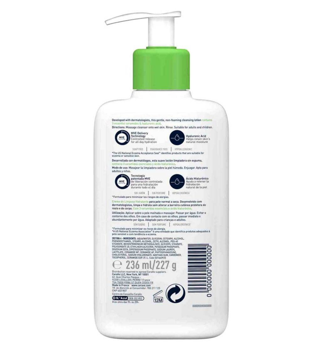 CeraVe Hydrating Cleanser 236 ml [Pack 1 2 3 and Bundle]