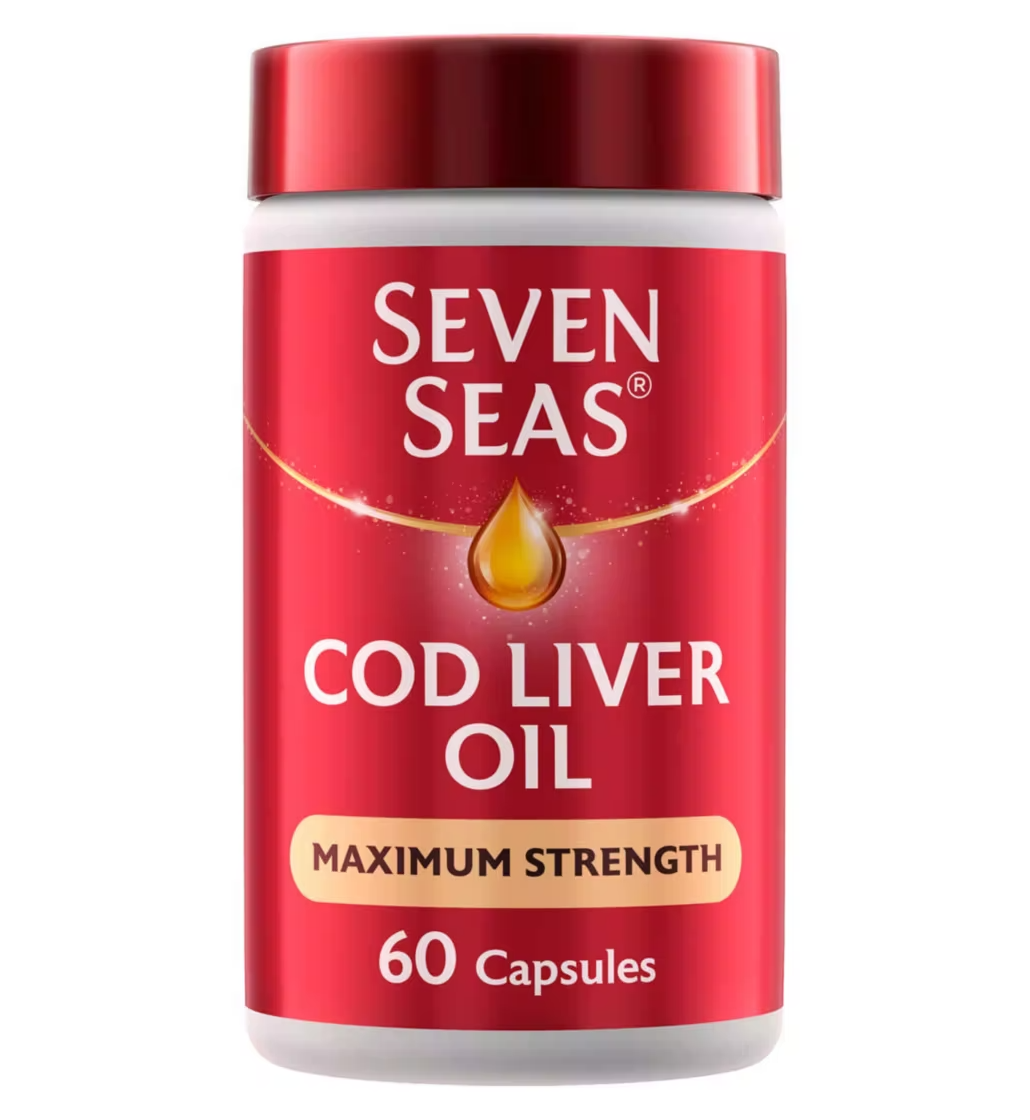 Seven Seas 300mg Cod Liver Oil Max Strength Capsules 60 [Pack 1 2 3]