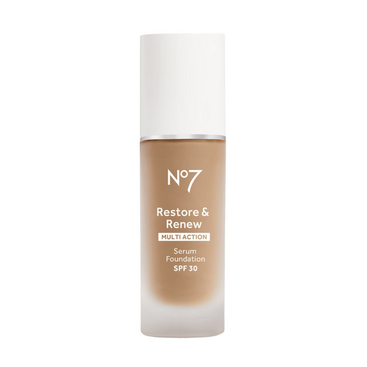 No7 Restore & Renew Foundation Light-Medium Cover SPF30 30ml (Choose Shade)