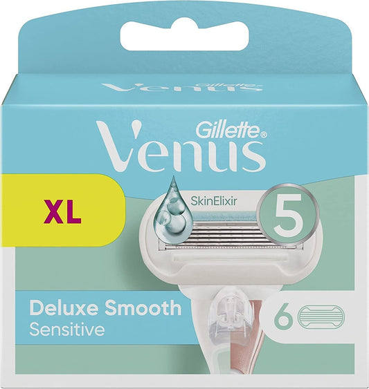 Gillette Venus XL Deluxe Smooth Sensitive 6 Cartridges