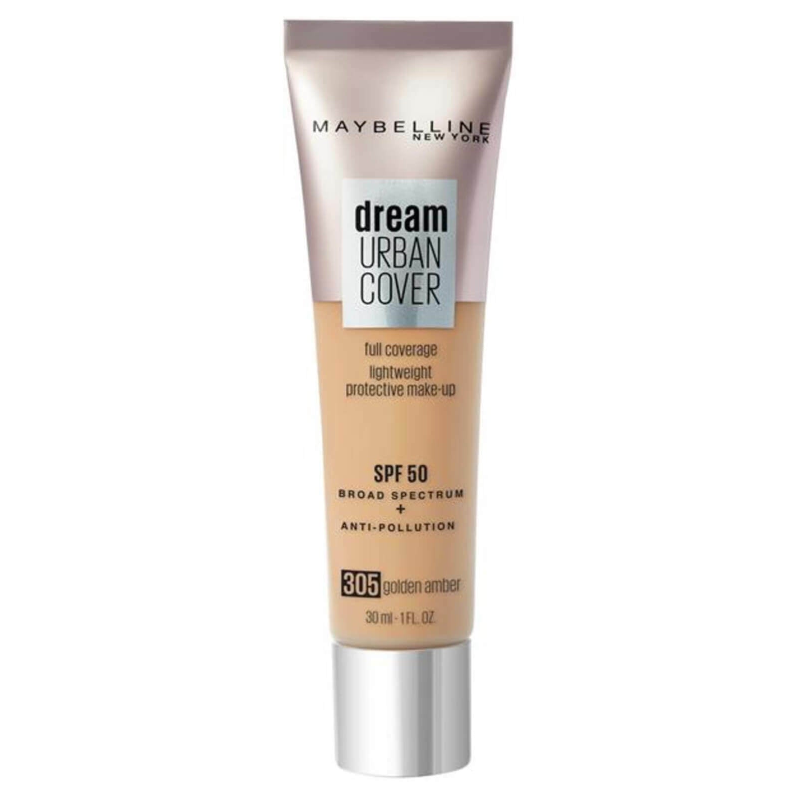 Maybelline Dream Urban Cover Make Up SPF50 30ml (NEW) [Choose Shade]