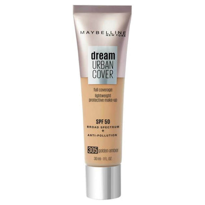 Maybelline Dream Urban Cover Make Up SPF50 30ml (NEW) [Choose Shade]