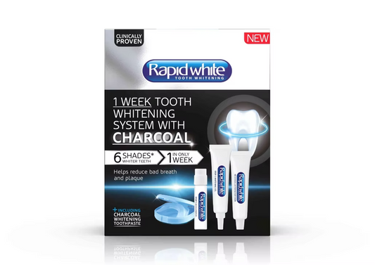 Rapid White 1 Week Whitening Set with Charcoal [Pack 1 2 3]