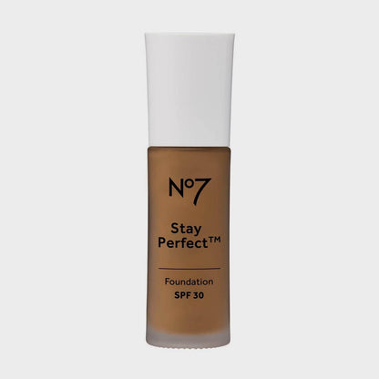 No7 Stay Perfect Foundation Medium Coverage SPF30 30ml (Choose Shade)