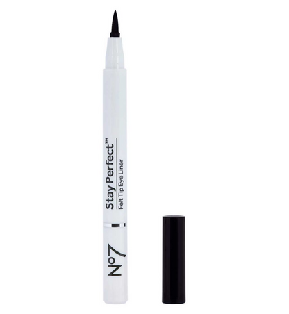 No7 Stay Perfect Precise Felt Tip Liner 1.6g ( Black & Brown) [Pack 2 3 4]