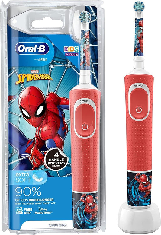 Oral-B Marvel Kids 3+ Electric Toothbrush With Charger - Spiderman