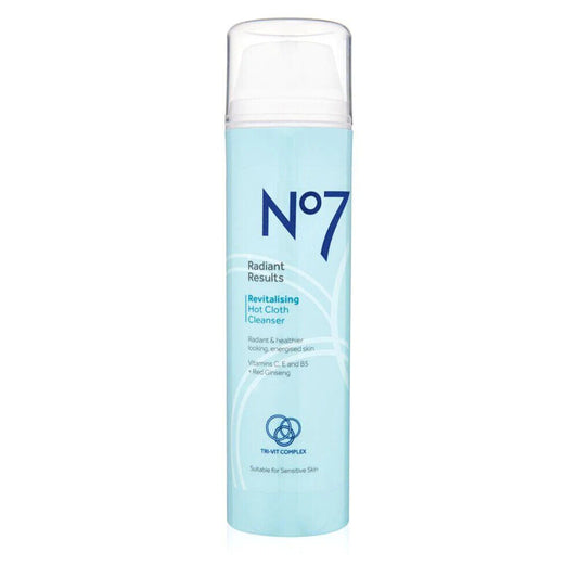 No7 Radiant Results Revitalising Hot Cloth Cleanser 200ml [pack 1 2 3]
