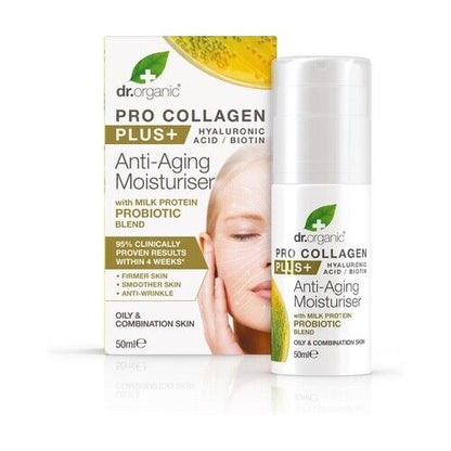 Dr Organic Pro Collagen Plus+ Anti Ageing Probiotic Moisturiser Oily/Combination 50ml