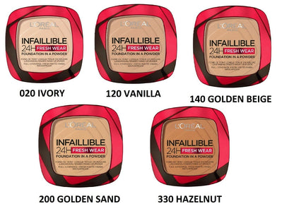 L'Oreal Infallible 24hr Fresh Wear Foundation In Powder 9g