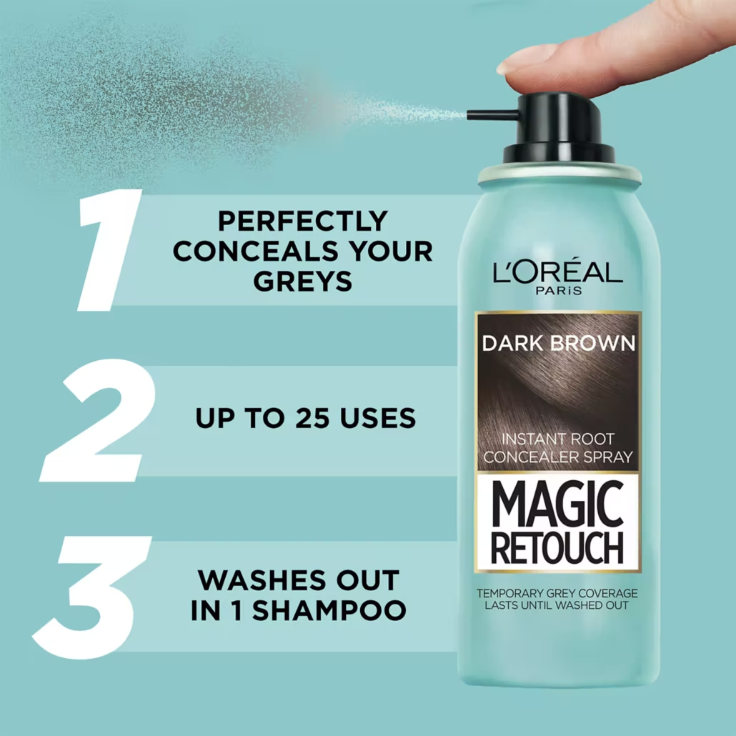 L'Oreal Magic Retouch Instant Root Concealer Spray 75ml [Pack of 3]