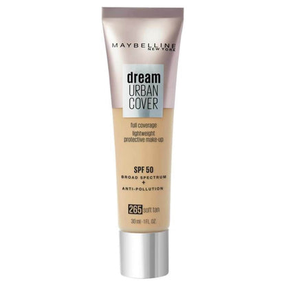 Maybelline Dream Urban Cover Make Up SPF50 30ml (NEW) [Choose Shade]