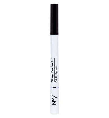 No7 Stay Perfect Precise Felt Tip Liner 1.6g ( Black & Brown) [Pack 2 3 4]