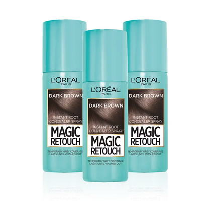 L'Oreal Magic Retouch Instant Root Concealer Spray 75ml [Pack of 3]