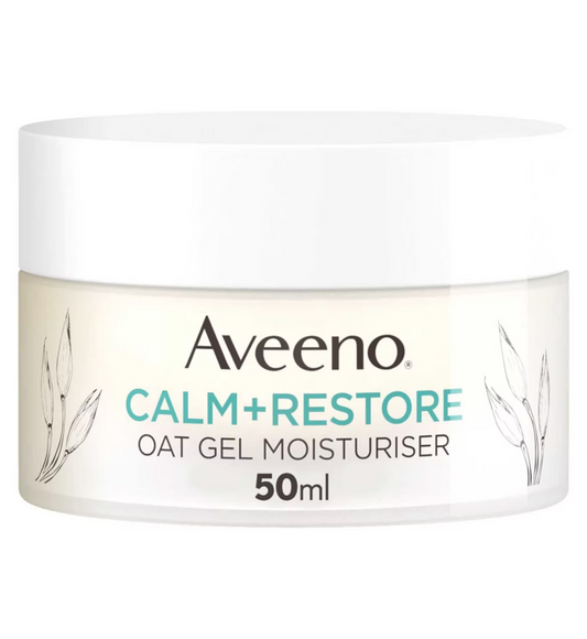 Aveeno Calm +Restore Oat Gel Moisturiser 50ml [Pack 1 2 3]