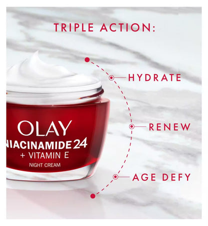 Olay Niacinamide24 + Vitamin E 3 Point Night Cream 50ml