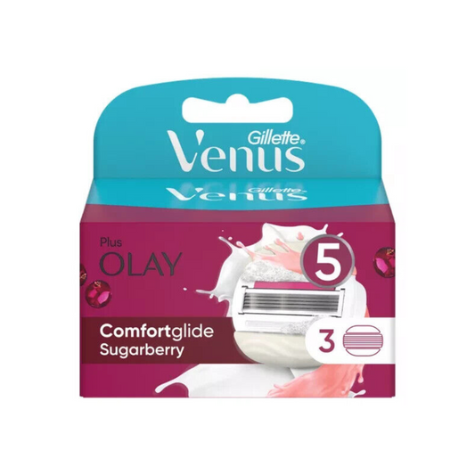 Gillette Venus Plus Olay Comfortglide Sugarberry Blades 3 [Pack 1 2 3]