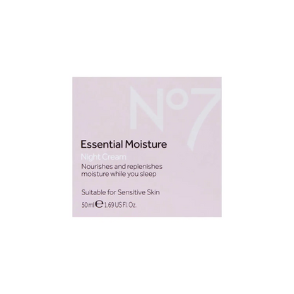 No7 Essential Moisture Night Cream 50ml [Pack 1 2 3]