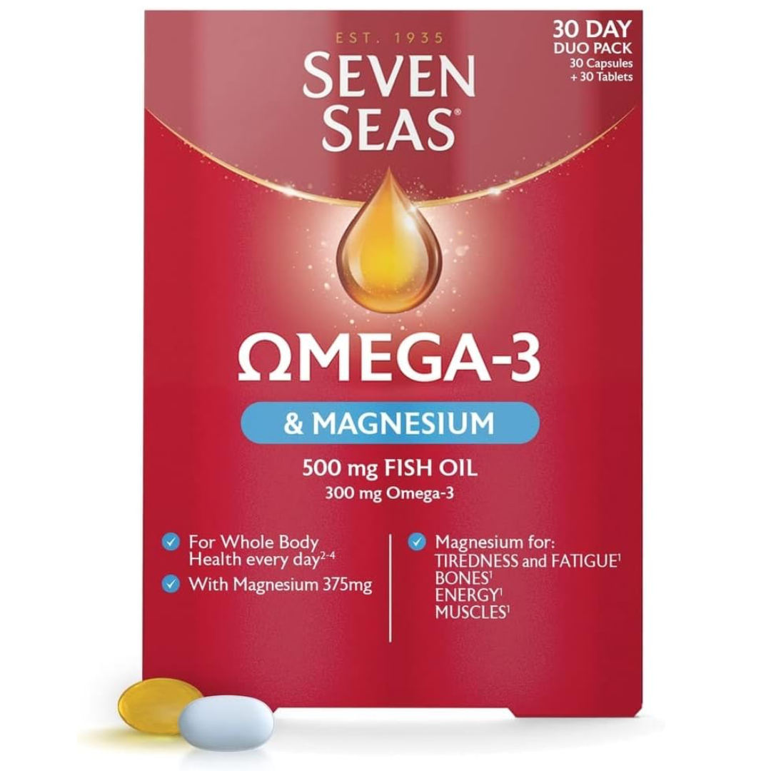 Seven Seas Omega-3 Fish Oil & Magnesium 30 Day Duo Pack