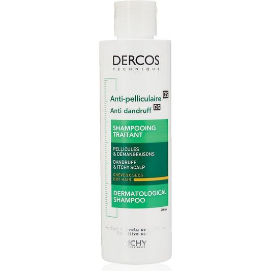 Vichy Dercos Anti-Dandruff Dermatological Dry Hair Shampoo 200ml